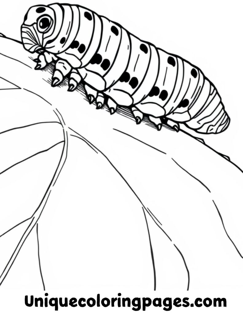caterpillar on leaf