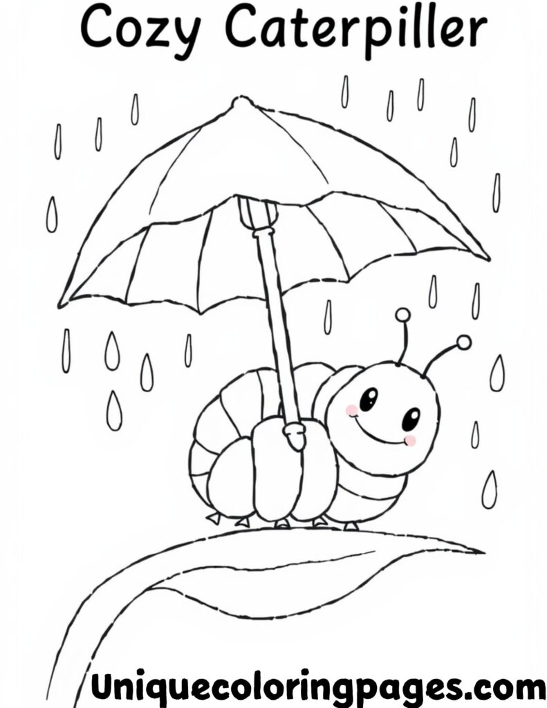 crazy caterpillar coloring pages