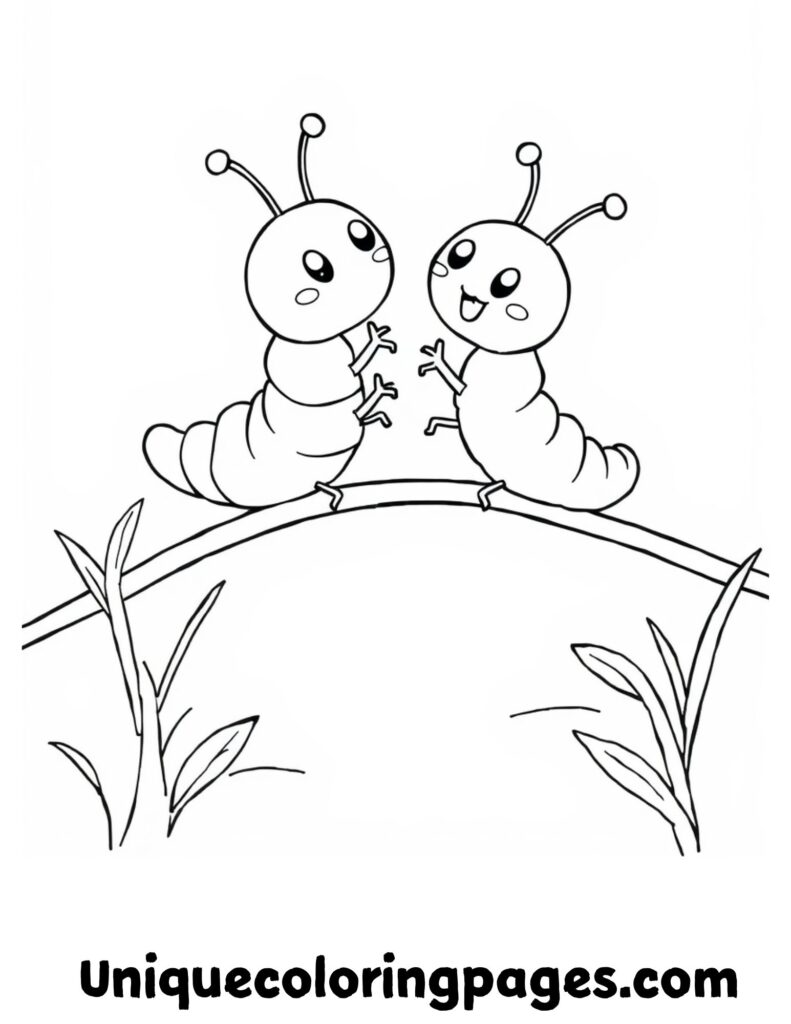 cute caterpillar coloring pages