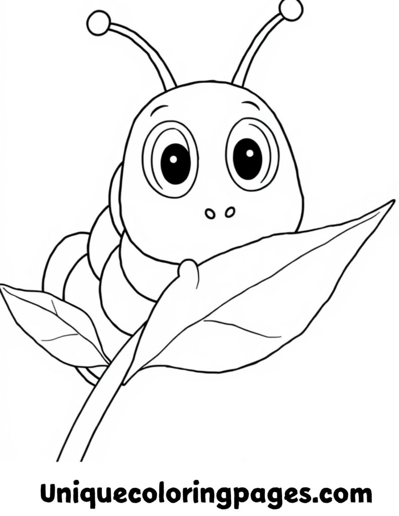 unique caterpillar coloring pages