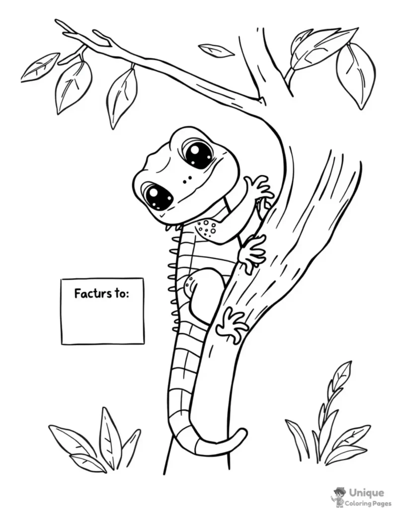 Iguana coloring pages for kids free