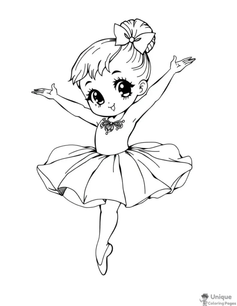 baby ballerina coloring pages