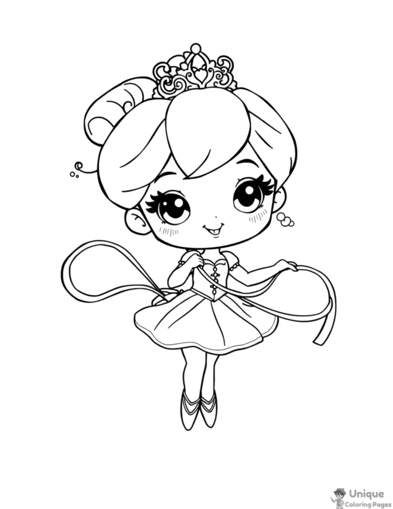 ballerina coloring pages easy