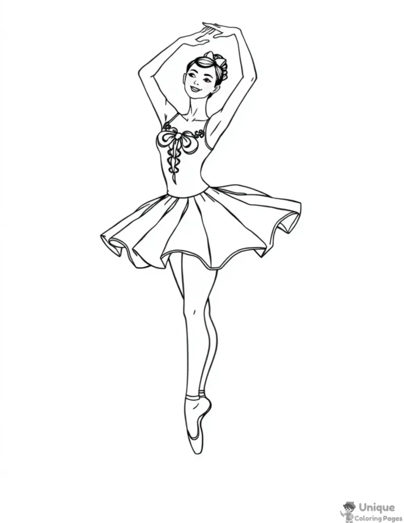 ballerina dance coloring pages