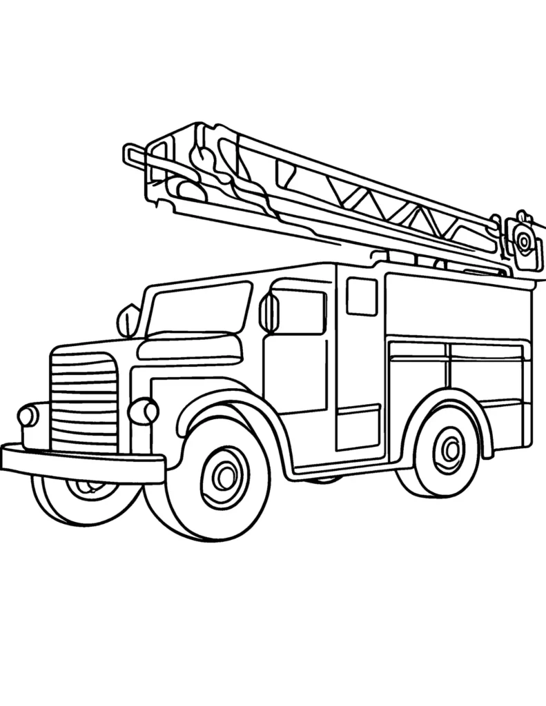 fire truck coloring book