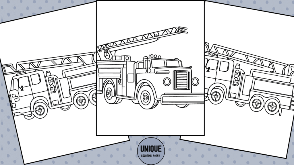 fire truck coloring pages