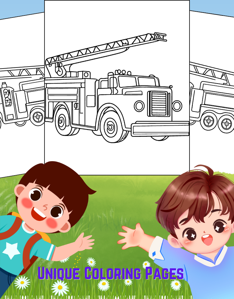 fire truck coloring pages