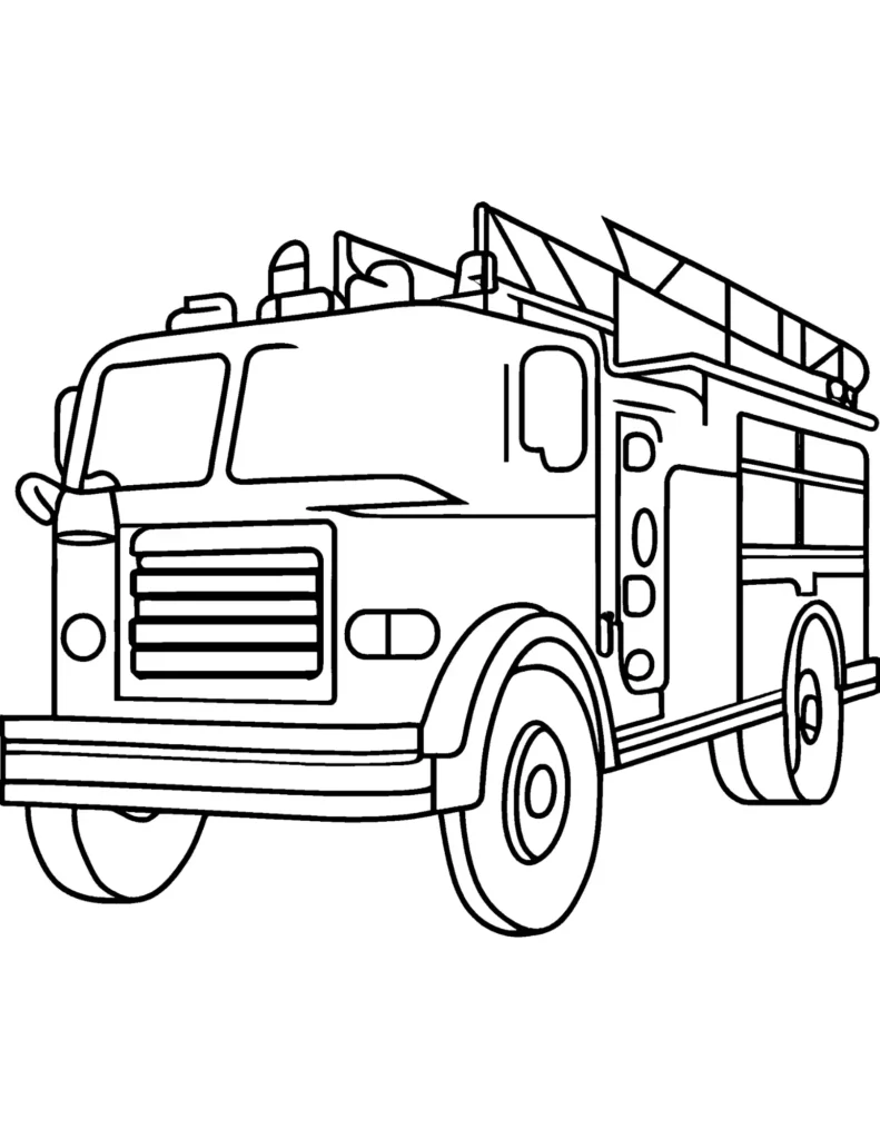 marshall fire truck coloring page