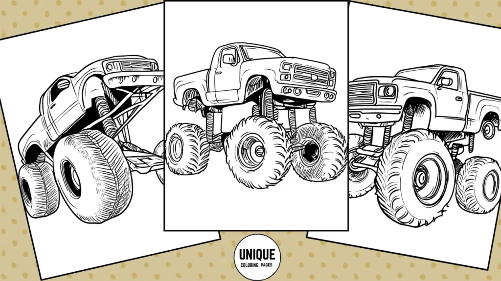 monster truck coloring pages download