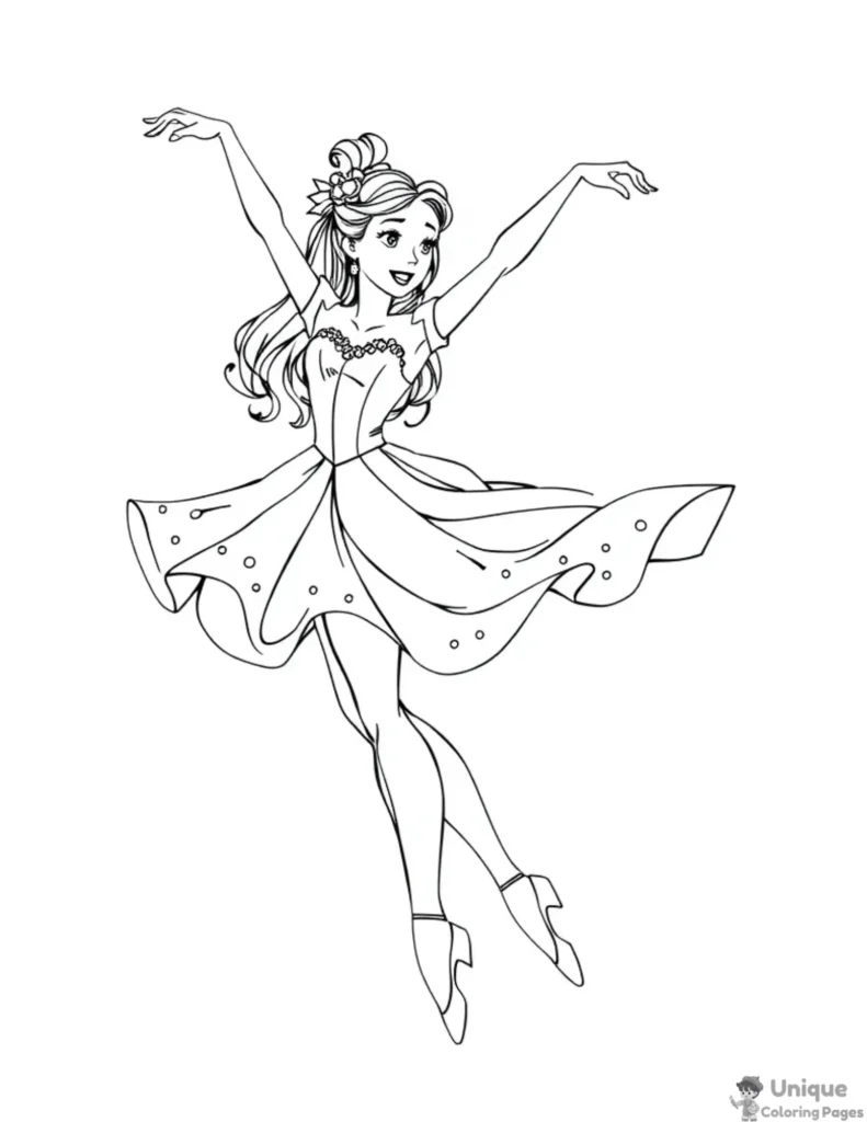 princess ballerina coloring pages